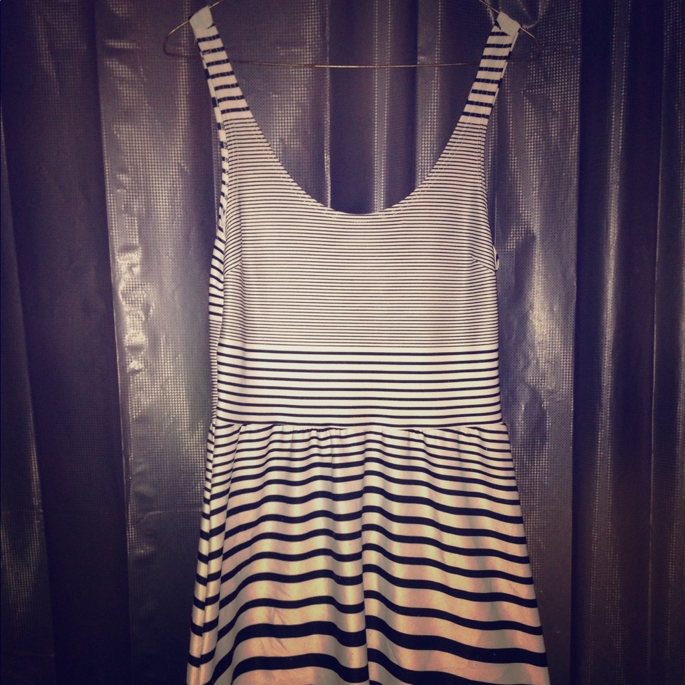 Black & White Skater Dress